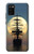 S2897 Pirate Ship Moon Night Case For Samsung Galaxy A02s, Galaxy M02s