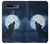 S3693 Grim White Wolf Full Moon Case For LG K51S