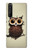 S0360 Coffee Owl Case For Sony Xperia 1 III