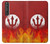 S2803 Fire Red Devil Spear Symbol Case For Sony Xperia 1 III