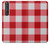 S3535 Red Gingham Case For Sony Xperia 1 III