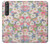 S3688 Floral Flower Art Pattern Case For Sony Xperia 1 III