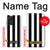 S2297 Black and White Vertical Stripes Case For Samsung Galaxy A52, Galaxy A52 5G