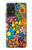 S3281 Colorful Hippie Flowers Pattern Case For Samsung Galaxy A52, Galaxy A52 5G
