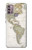 S0604 World Map Case For Motorola Moto G30, G20, G10