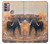 S1292 Dusty Elephant Egrets Case For Motorola Moto G30, G20, G10