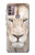S2399 White Lion Face Case For Motorola Moto G30, G20, G10