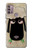 S2826 Cute Cartoon Unsleep Black Sheep Case For Motorola Moto G30, G20, G10