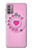 S2847 Pink Retro Rotary Phone Case For Motorola Moto G30, G20, G10