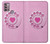 S2847 Pink Retro Rotary Phone Case For Motorola Moto G30, G20, G10