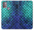S3047 Green Mermaid Fish Scale Case For Motorola Moto G30, G20, G10
