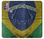 S3297 Brazil Flag Vintage Football Graphic Case For Motorola Moto G30, G20, G10
