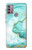 S3399 Green Marble Graphic Print Case For Motorola Moto G30, G20, G10