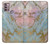 S3717 Rose Gold Blue Pastel Marble Graphic Printed Case For Motorola Moto G30, G20, G10