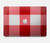 S3535 Red Gingham Hard Case For MacBook 12″ - A1534