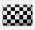 S1611 Black and White Check Chess Board Hard Case For MacBook Air 13″ - A1932, A2179, A2337