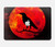 S3328 Crow Red Moon Hard Case For MacBook Air 13″ - A1932, A2179, A2337