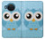 S3029 Cute Blue Owl Case For Nokia X20