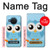S3029 Cute Blue Owl Case For Nokia X20