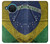 S3297 Brazil Flag Vintage Football Graphic Case For Nokia X20
