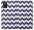S2345 Navy Blue Shavron Zig Zag Pattern Case For Samsung Galaxy A03S