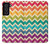 S2362 Rainbow Colorful Shavron Zig Zag Pattern Case For Samsung Galaxy S21 FE 5G