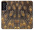 S3691 Gold Peacock Feather Case For Samsung Galaxy S21 FE 5G