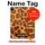 S0422 Giraffe Skin Hard Case For iPad Pro 12.9 (2022, 2021, 2020, 2018), iPad Air 13 (2025, 2024)