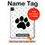 S2355 Paw Foot Print Hard Case For iPad Pro 12.9 (2022, 2021, 2020, 2018), iPad Air 13 (2025, 2024)