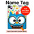 S2521 Cute Nerd Owl Cartoon Hard Case For iPad Pro 12.9 (2022, 2021, 2020, 2018), iPad Air 13 (2025, 2024)