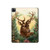 S2841 Vintage Reindeer Christmas Hard Case For iPad Pro 12.9 (2022, 2021, 2020, 2018), iPad Air 13 (2025, 2024)