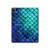 S3047 Green Mermaid Fish Scale Hard Case For iPad Pro 12.9 (2022,2021,2020,2018, 3rd, 4th, 5th, 6th)