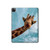 S3680 Cute Smile Giraffe Hard Case For iPad Pro 12.9 (2022, 2021, 2020, 2018), iPad Air 13 (2025, 2024)