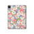 S3688 Floral Flower Art Pattern Hard Case For iPad Pro 12.9 (2022,2021,2020,2018, 3rd, 4th, 5th, 6th)