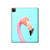 S3708 Pink Flamingo Hard Case For iPad Pro 12.9 (2022, 2021, 2020, 2018), iPad Air 13 (2025, 2024)