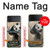 S2210 Panda Fluffy Art Painting Case For Samsung Galaxy Z Flip 3 5G