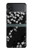 S2544 Japanese Kimono Style Black Flower Pattern Case For Samsung Galaxy Z Flip 3 5G