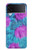S2757 Monster Fur Skin Pattern Graphic Case For Samsung Galaxy Z Flip 3 5G