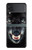S2823 Black Wolf Blue Eyes Face Case For Samsung Galaxy Z Flip 3 5G