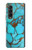 S2685 Aqua Turquoise Gemstone Graphic Printed Case For Samsung Galaxy Z Fold 3 5G
