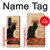 S2739 Chat Noir Black Cat Vintage Case For Samsung Galaxy Z Fold 3 5G