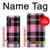 S3091 Pink Plaid Pattern Case For Samsung Galaxy Z Fold 3 5G