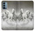 S0933 White Horses Case For OnePlus Nord N200 5G