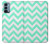 S1723 Mint Chevron Zigzag Case For OnePlus Nord N200 5G