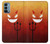 S2454 Red Cute Little Devil Cartoon Case For OnePlus Nord N200 5G