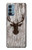 S2505 Reindeer Head Old Wood Texture Graphic Case For OnePlus Nord N200 5G