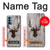 S2505 Reindeer Head Old Wood Texture Graphic Case For OnePlus Nord N200 5G