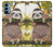 S3138 Cute Baby Sloth Paint Case For OnePlus Nord N200 5G