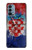 S3313 Croatia Flag Vintage Football Graphic Case For OnePlus Nord N200 5G
