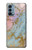 S3717 Rose Gold Blue Pastel Marble Graphic Printed Case For OnePlus Nord N200 5G